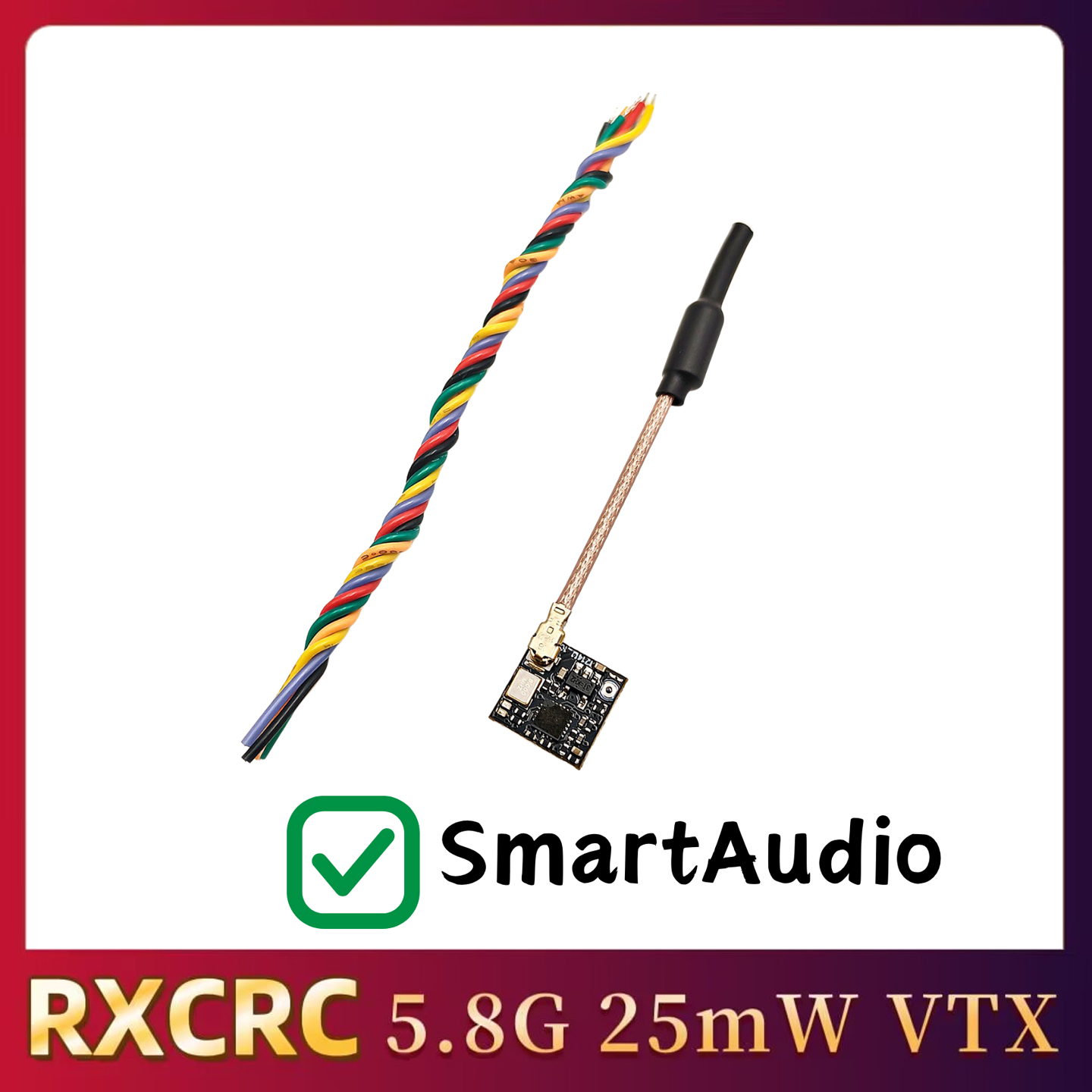 وحدة إرسال فيديو تناظرية RXCRC - مراجعة Drone Frame وسعره